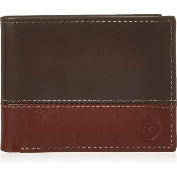 Men's Leather Trifold Wallet Camel - Picture 1 of 6